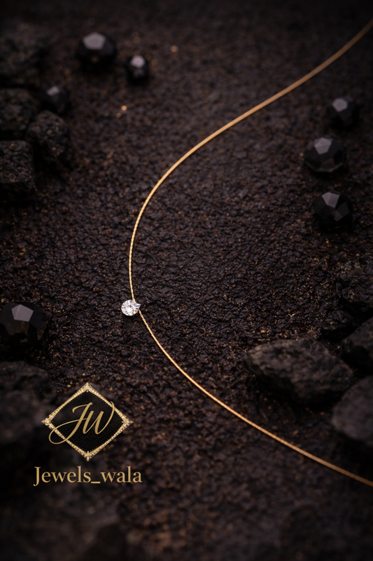 Minimal Solitaire Necklace✨