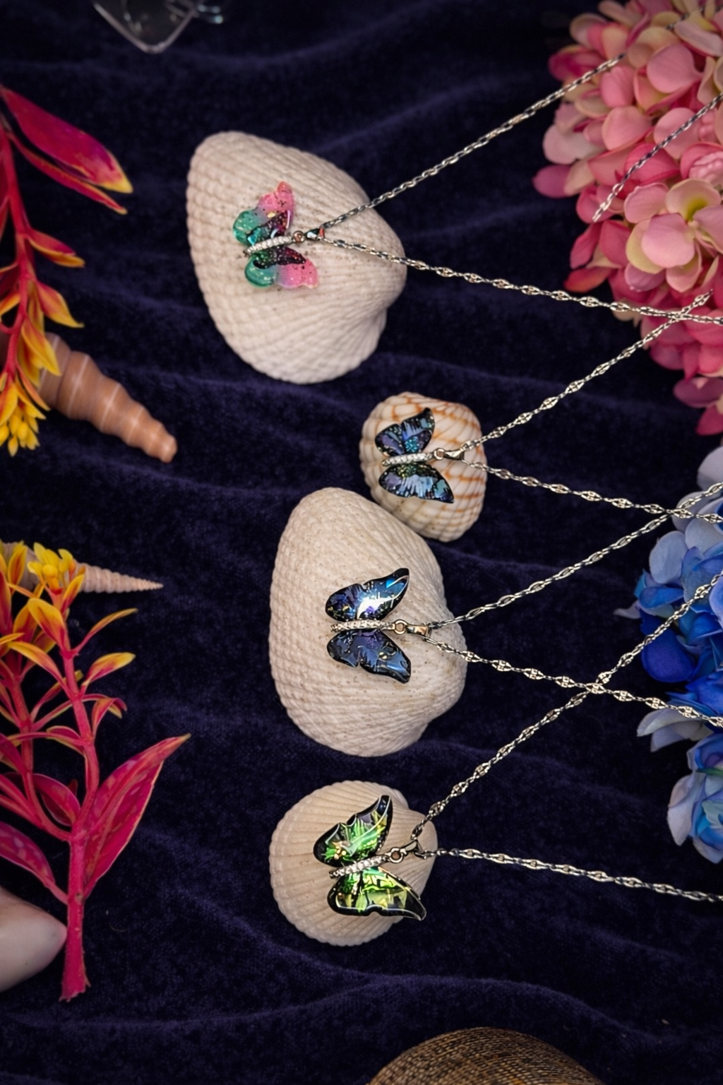 Butterfly charm necklace