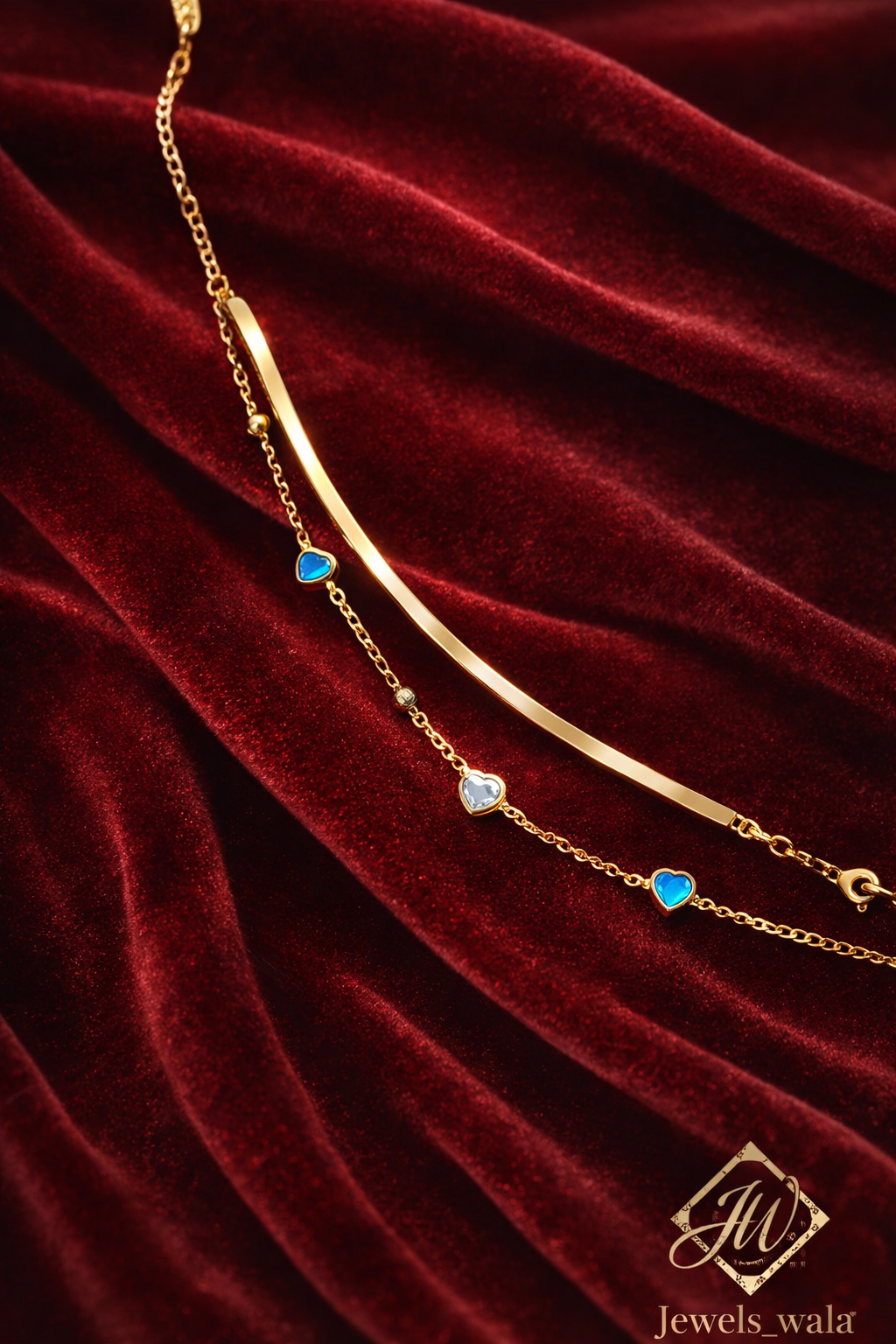 Dual layer heart bracelet 💛💙